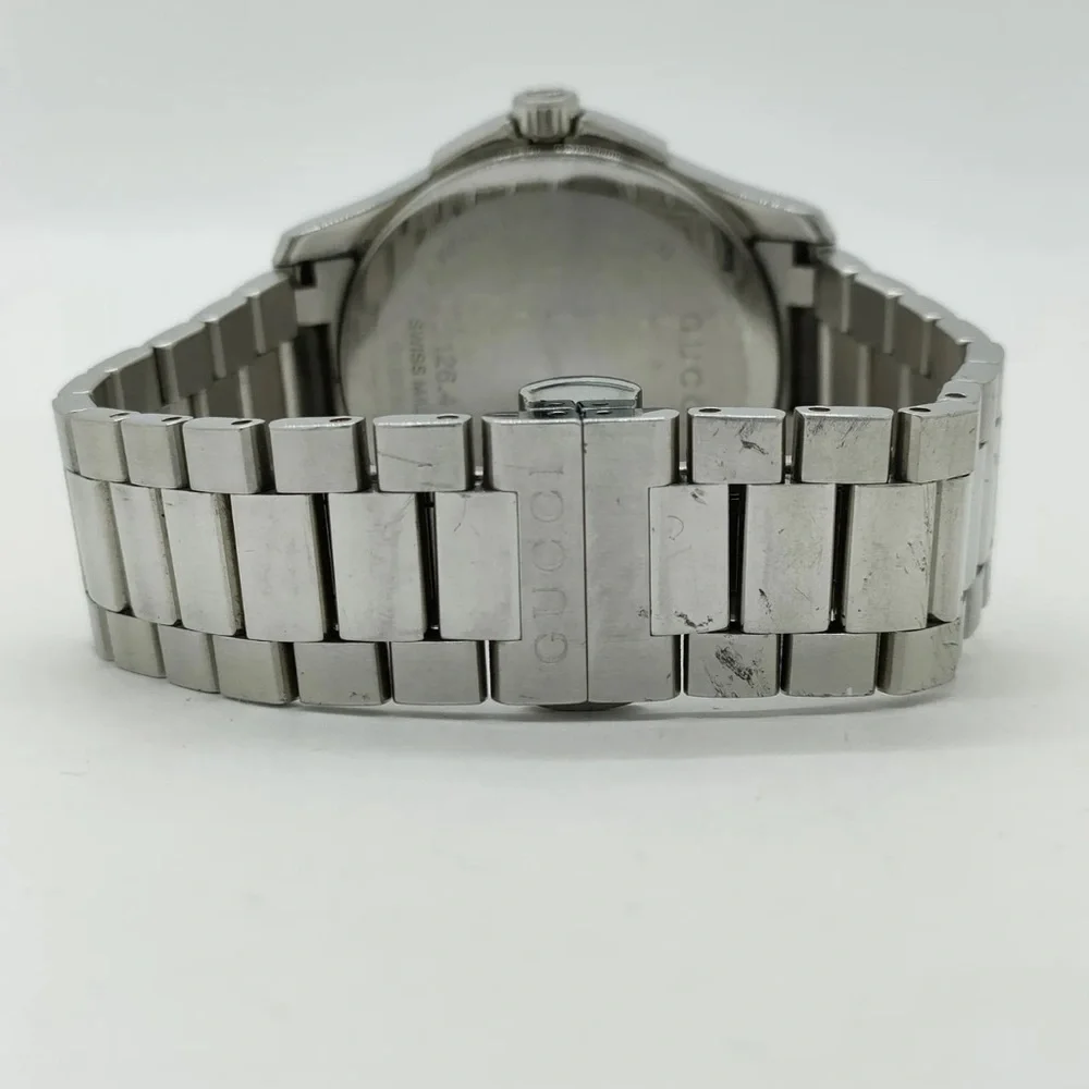 Auth Gucci Watch 126.4 40mm Men's Grays X Silver 3715353